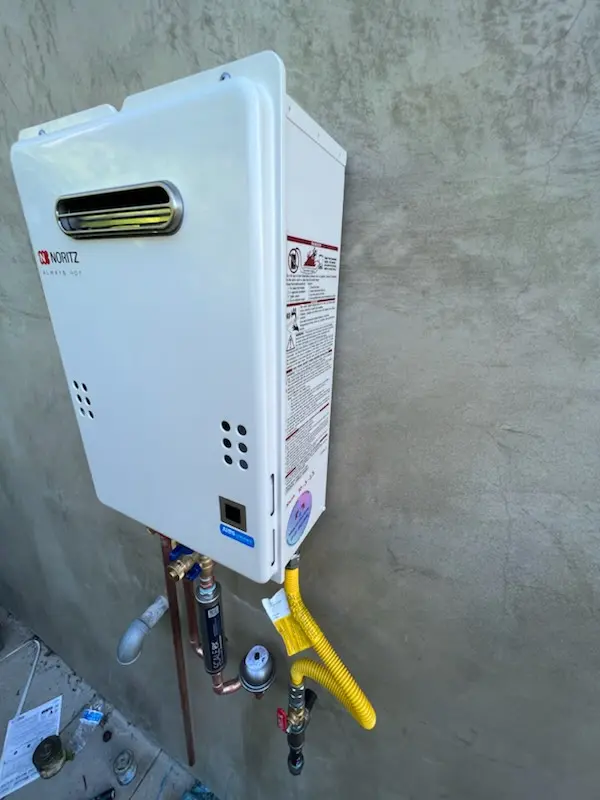 Tankless water heater installation for Penn Farms homes