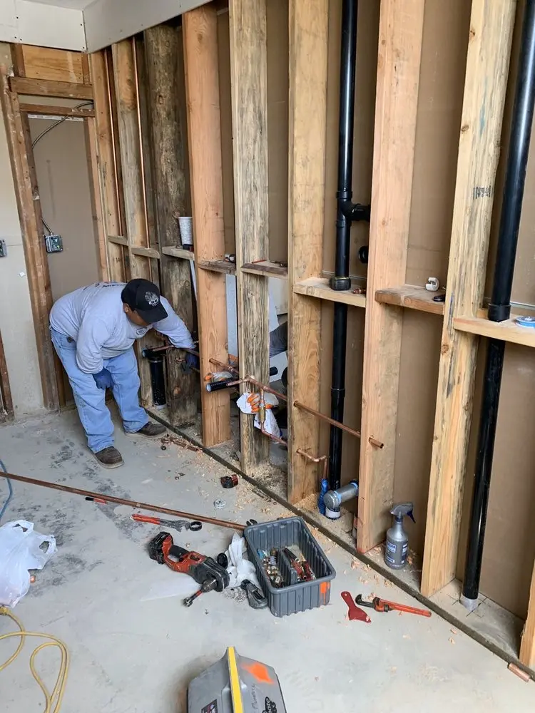 Commercial rough-in plumbing for Gas Line Repair in Penn Farms